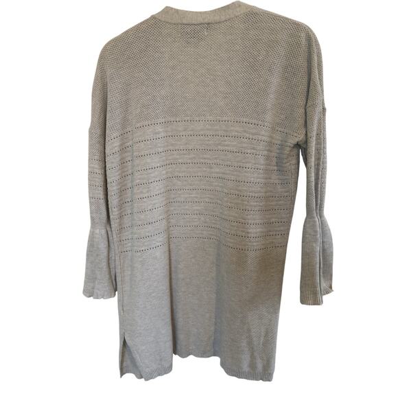 Anthrogologie Open Front Duster Cardigan Size Small Bell Sleeve Fairy Grunge - Picture 2 of 8